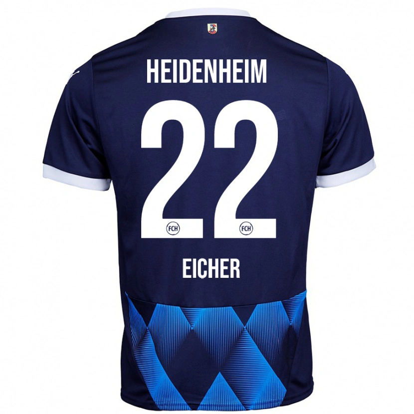 Danxen Hombre Camiseta Vitus Eicher #22 Azul Marino Oscuro 2ª Equipación 2024/25 La Camisa