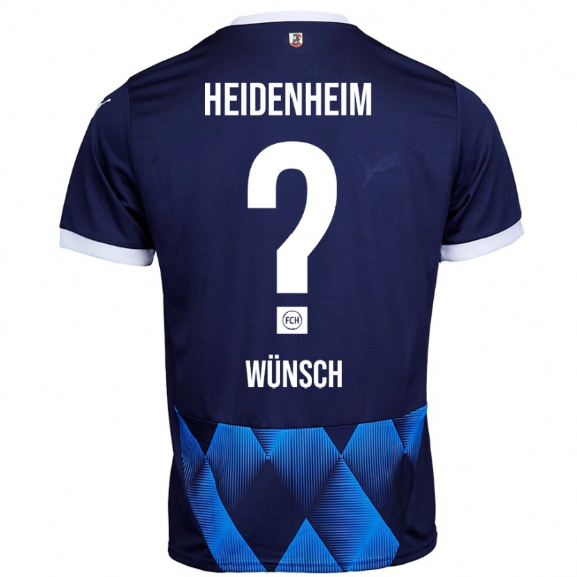 Danxen Hombre Camiseta Luca Wünsch #0 Azul Marino Oscuro 2ª Equipación 2024/25 La Camisa