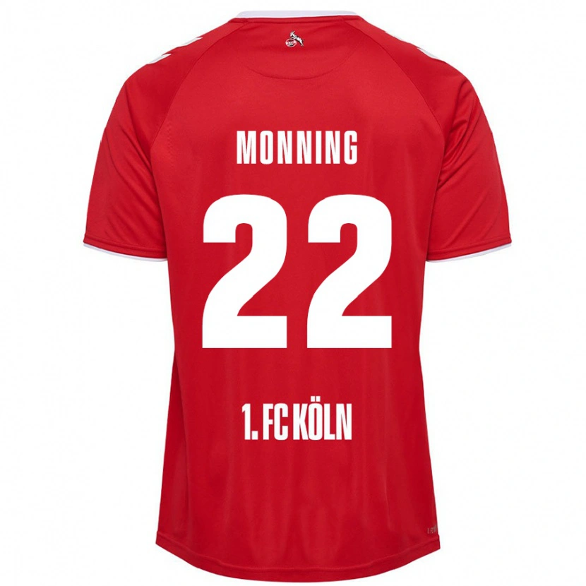 Danxen Hombre Camiseta Marlon Monning #22 Rojo Blanco 2ª Equipación 2024/25 La Camisa