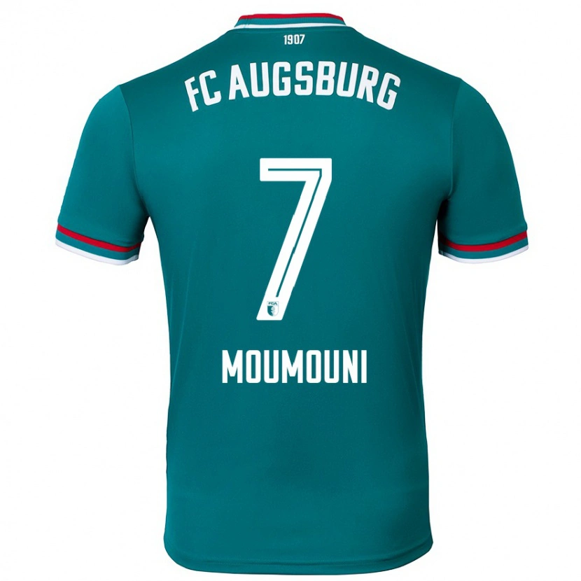 Danxen Hombre Camiseta Faris Moumouni #7 Verde Oscuro 2ª Equipación 2024/25 La Camisa