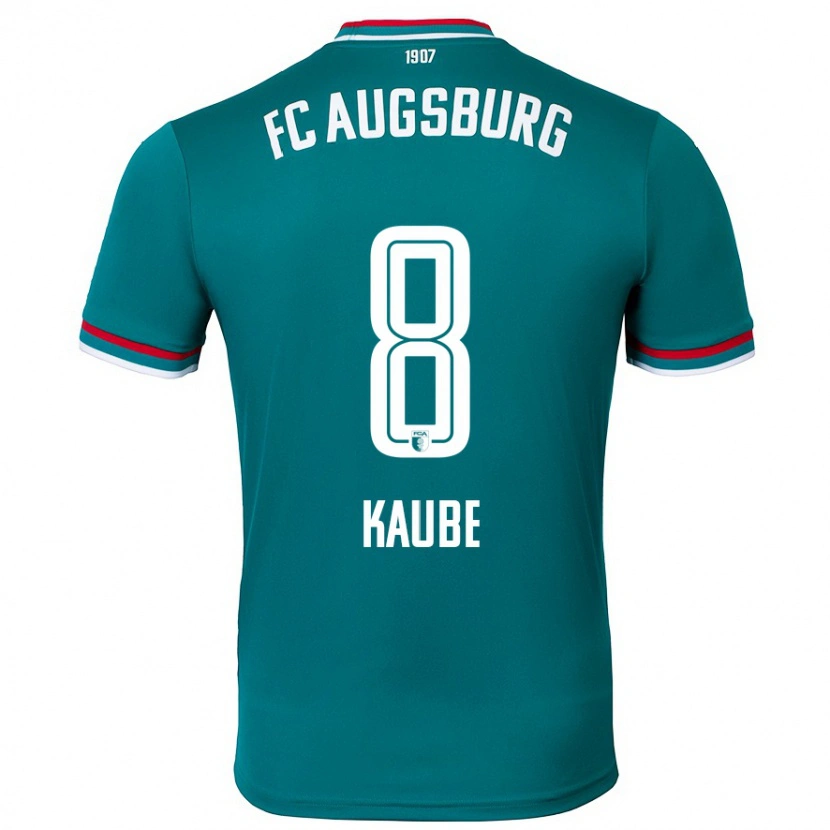 Danxen Hombre Camiseta Moritz Kaube #8 Verde Oscuro 2ª Equipación 2024/25 La Camisa