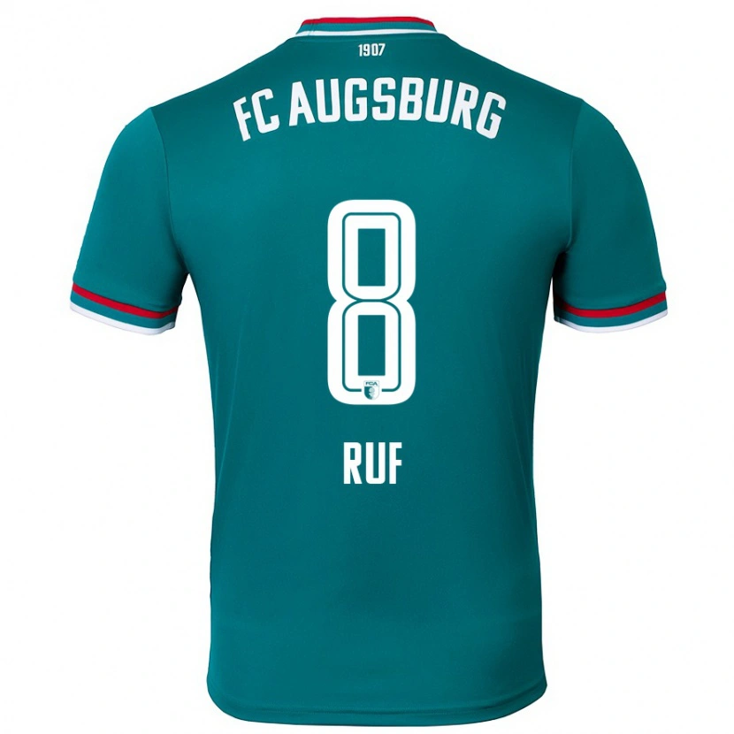 Danxen Hombre Camiseta Jonas Ruf #8 Verde Oscuro 2ª Equipación 2024/25 La Camisa