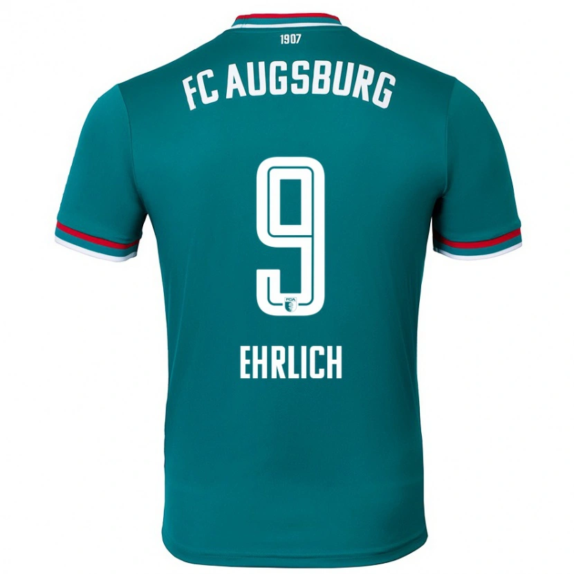 Danxen Hombre Camiseta Lucas Ehrlich #9 Verde Oscuro 2ª Equipación 2024/25 La Camisa