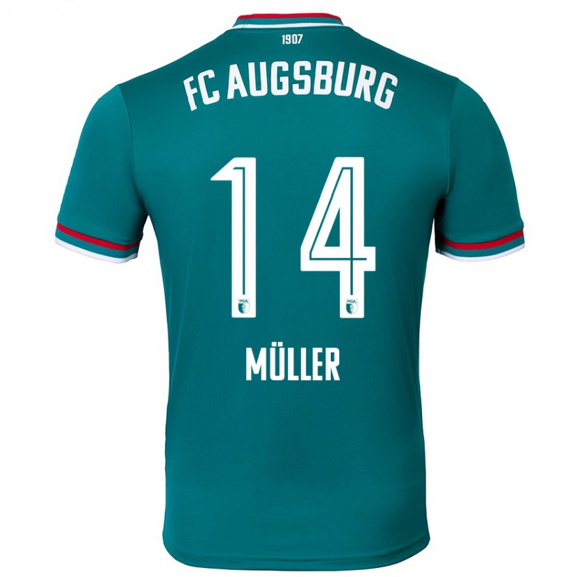 Danxen Hombre Camiseta Mato Müller #14 Verde Oscuro 2ª Equipación 2024/25 La Camisa