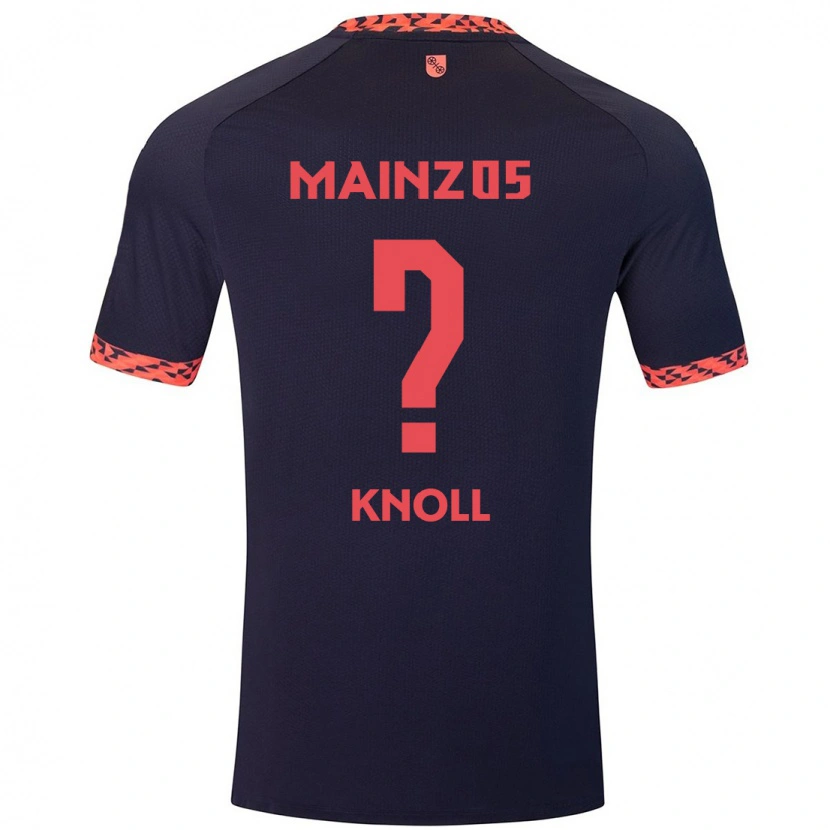 Danxen Hombre Camiseta Max Knoll #0 Azul Coral Rojo 2ª Equipación 2024/25 La Camisa