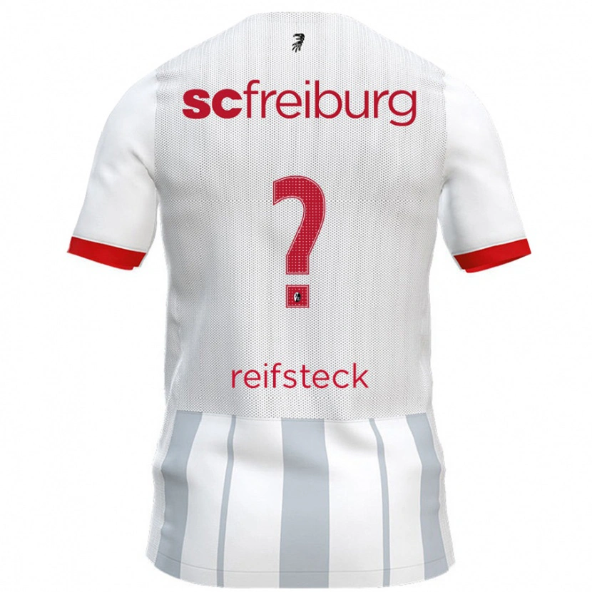 Danxen Hombre Camiseta Mika Reifsteck #0 Blanco Gris 2ª Equipación 2024/25 La Camisa