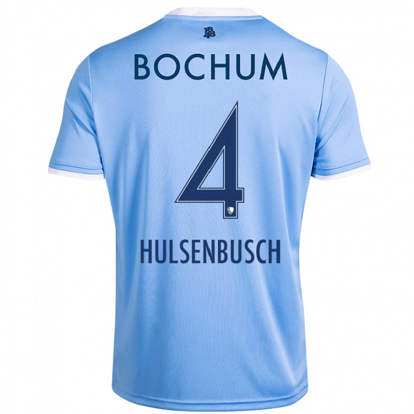 Danxen Hombre Camiseta Daniel Hülsenbusch #4 Azul Cielo 2ª Equipación 2024/25 La Camisa