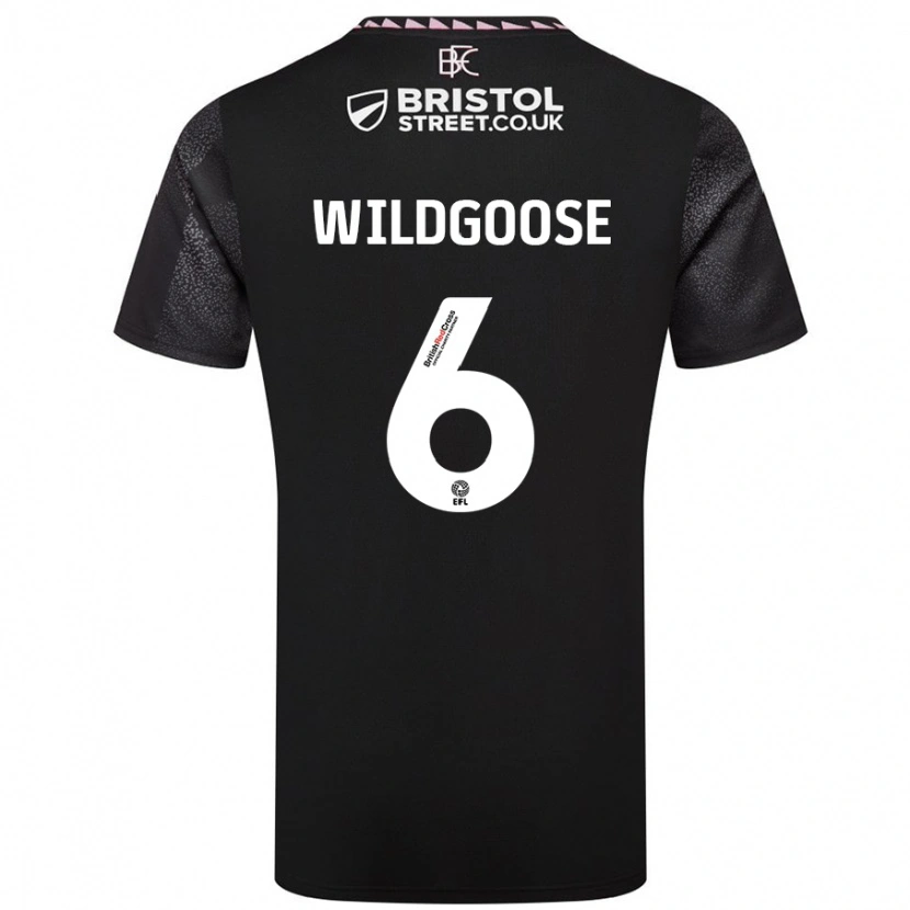 Danxen Hombre Camiseta Mikayla Wildgoose #6 Negro 2ª Equipación 2024/25 La Camisa