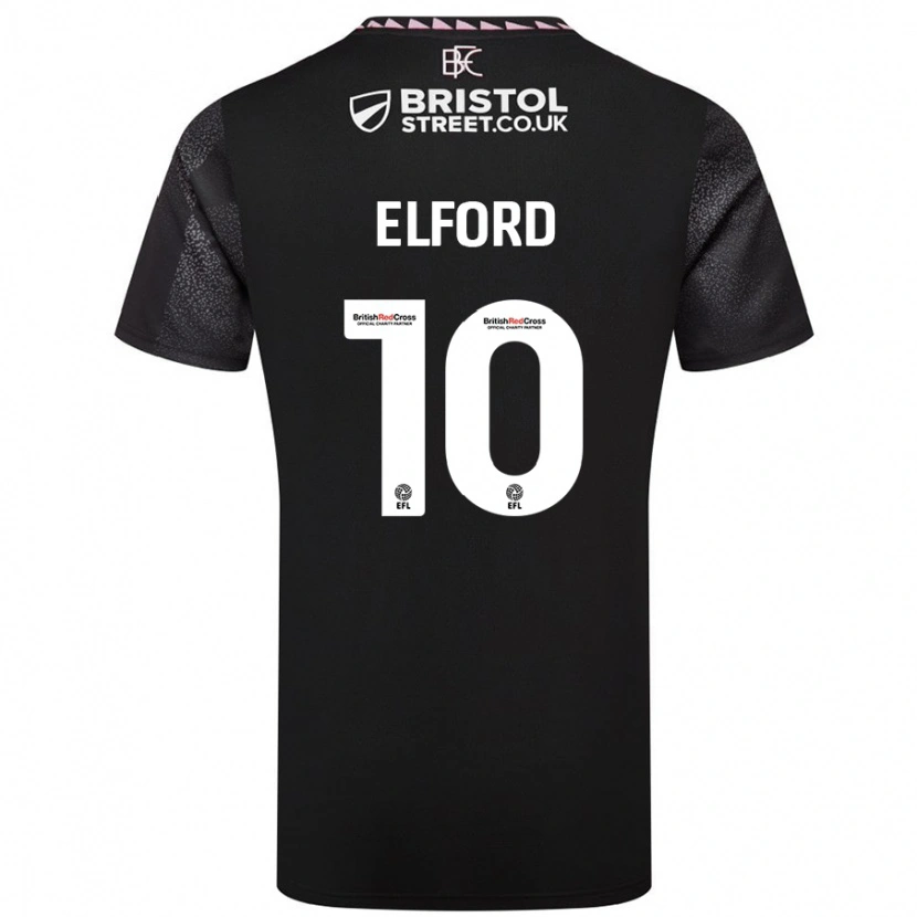 Danxen Hombre Camiseta Laura Elford #10 Negro 2ª Equipación 2024/25 La Camisa