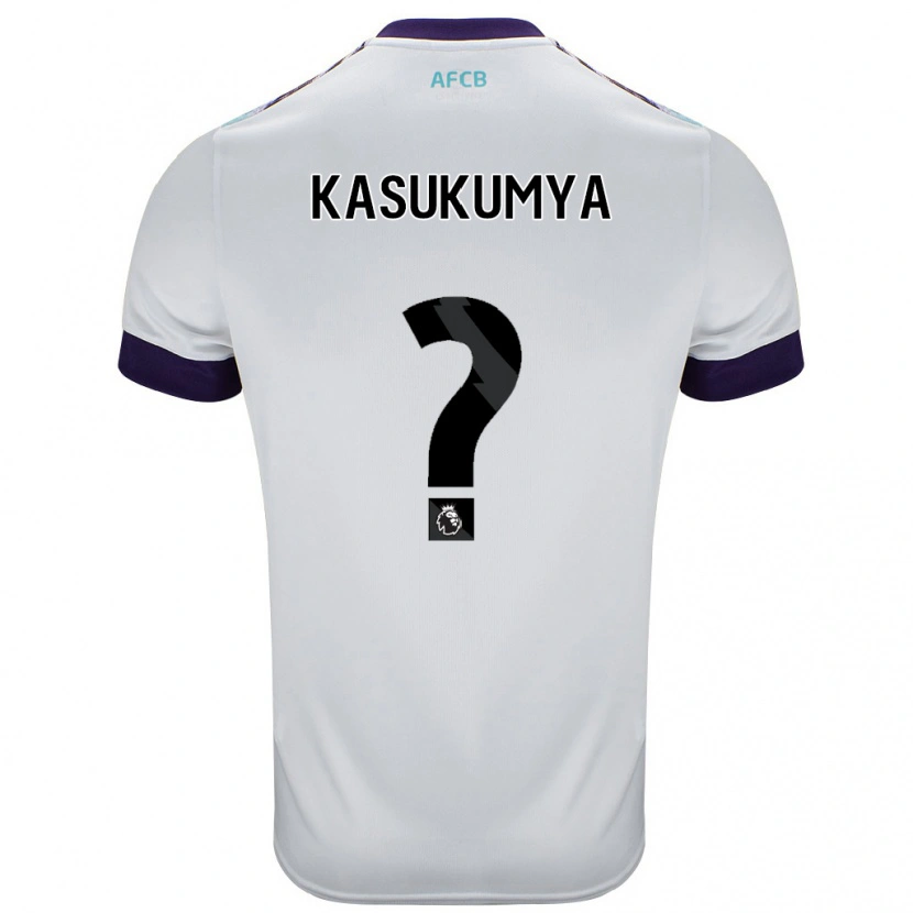 Danxen Hombre Camiseta Kashanga Kasukumya #0 Blanco Verde Púrpura 2ª Equipación 2024/25 La Camisa