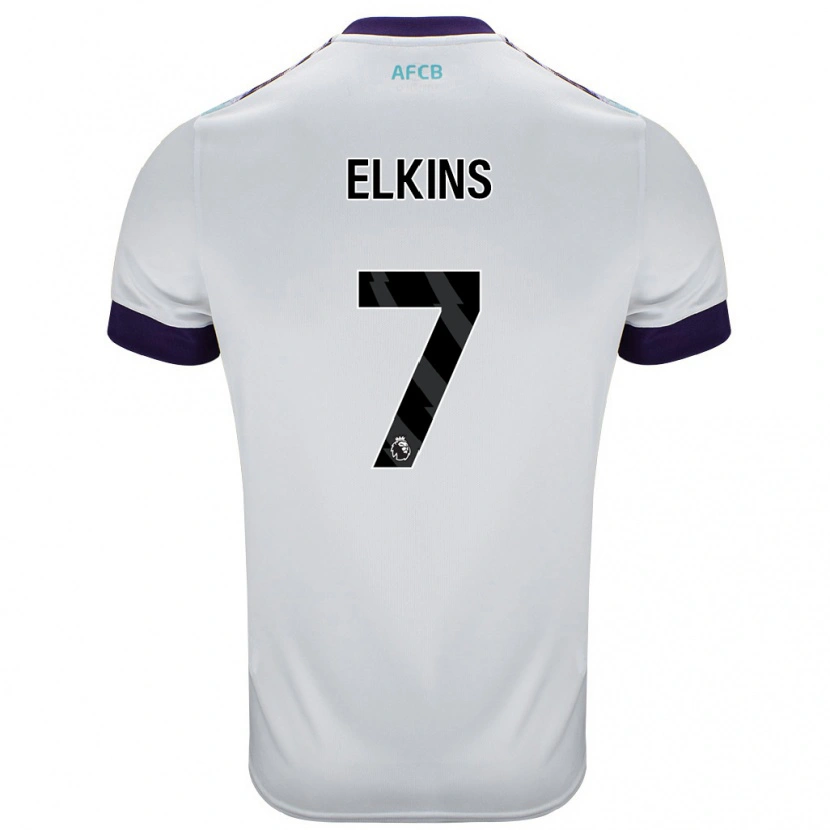 Danxen Hombre Camiseta Elle Elkins #7 Blanco Verde Púrpura 2ª Equipación 2024/25 La Camisa