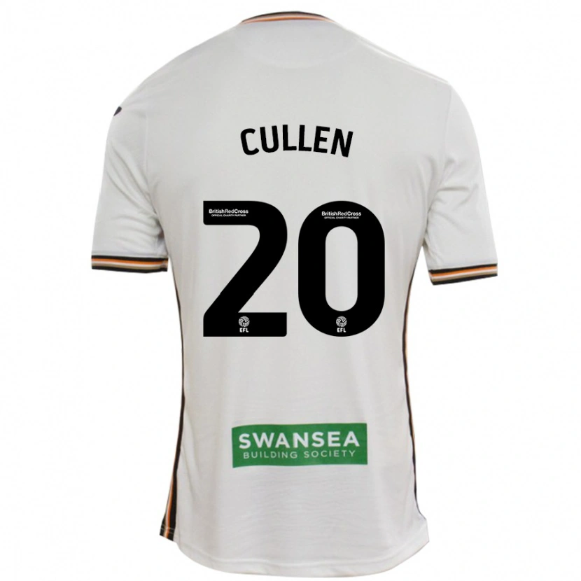 Danxen Mujer Camiseta Liam Cullen #20 Blanco 1ª Equipación 2024/25 La Camisa