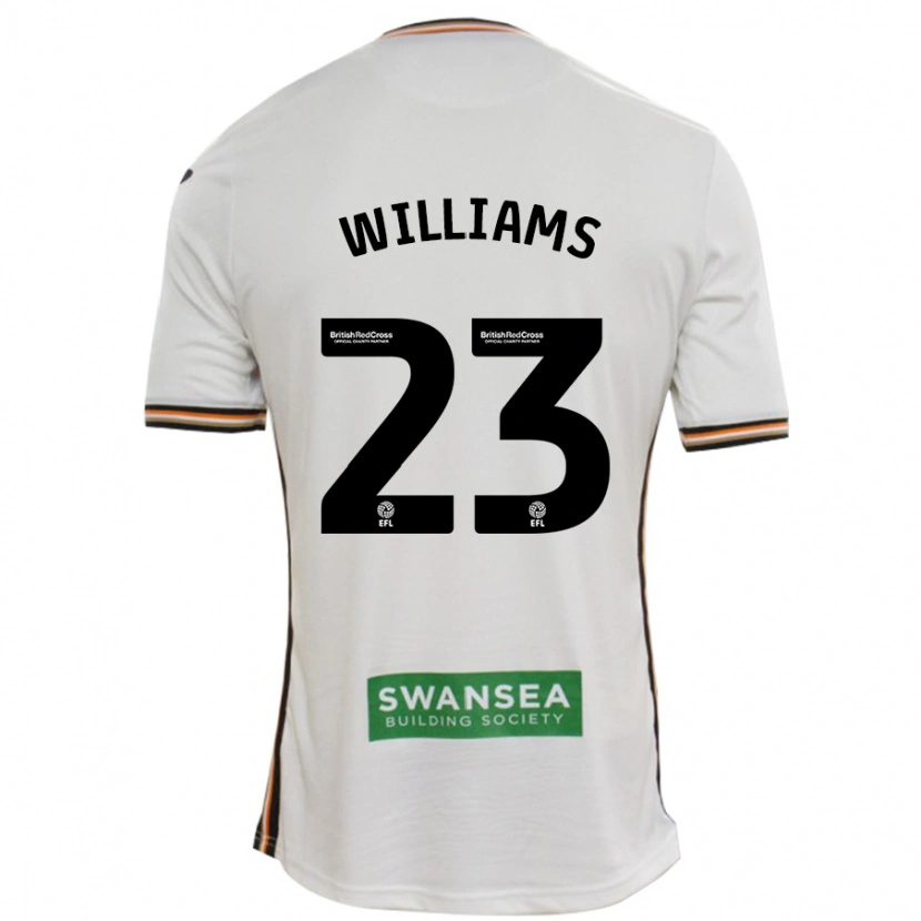 Danxen Mujer Camiseta Jessica Williams #23 Blanco 1ª Equipación 2024/25 La Camisa