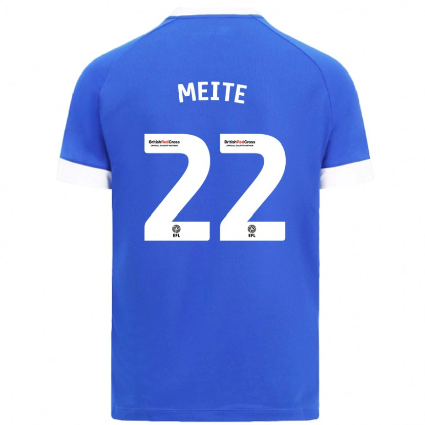 Danxen Mujer Camiseta Yakou Méïté #22 Azul Cielo 1ª Equipación 2024/25 La Camisa