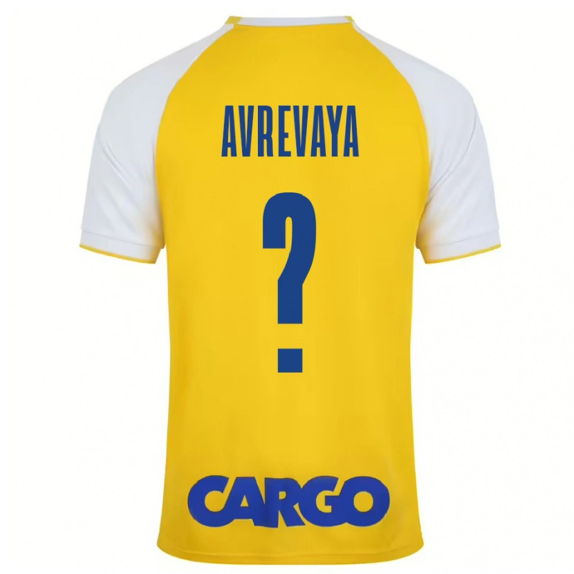 Danxen Mujer Camiseta Liroy Avrevaya #0 Amarillo Blanco 1ª Equipación 2024/25 La Camisa