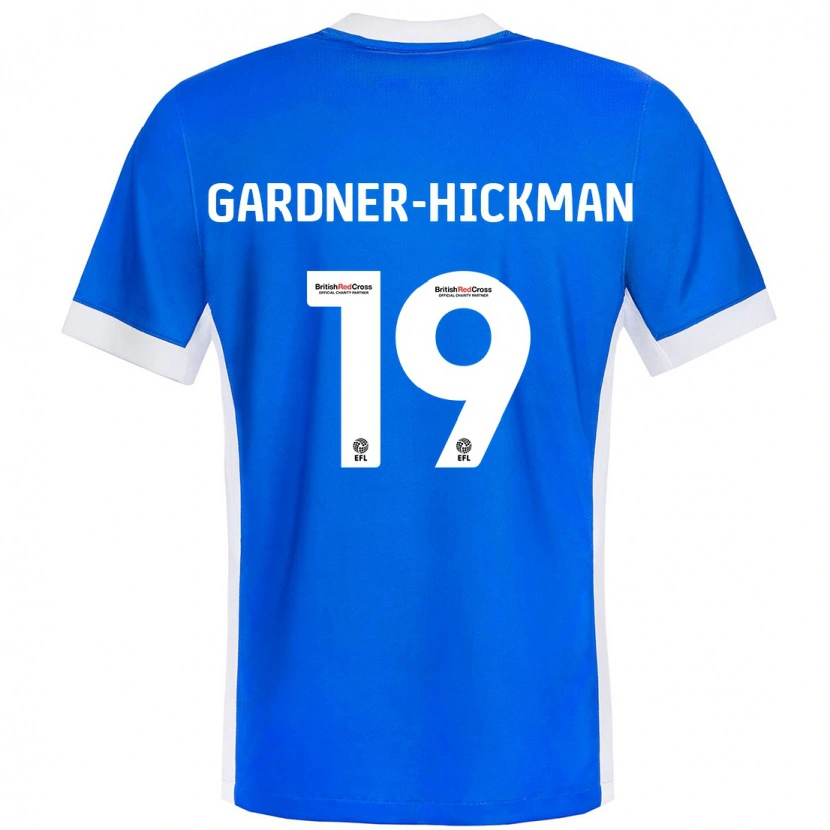 Danxen Mujer Camiseta Taylor Gardner-Hickman #19 Azul Blanco 1ª Equipación 2024/25 La Camisa