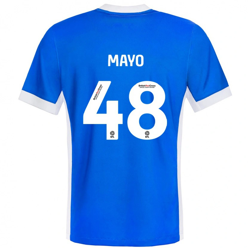 Danxen Mujer Camiseta Bradley Mayo #48 Azul Blanco 1ª Equipación 2024/25 La Camisa