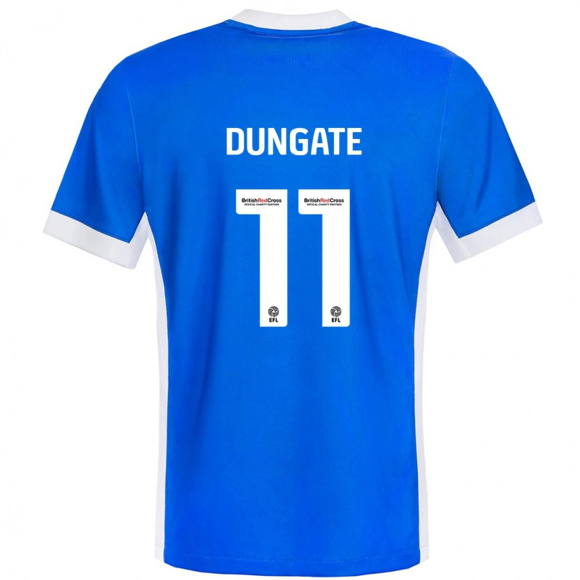 Danxen Mujer Camiseta Katie Dungate #11 Azul Blanco 1ª Equipación 2024/25 La Camisa