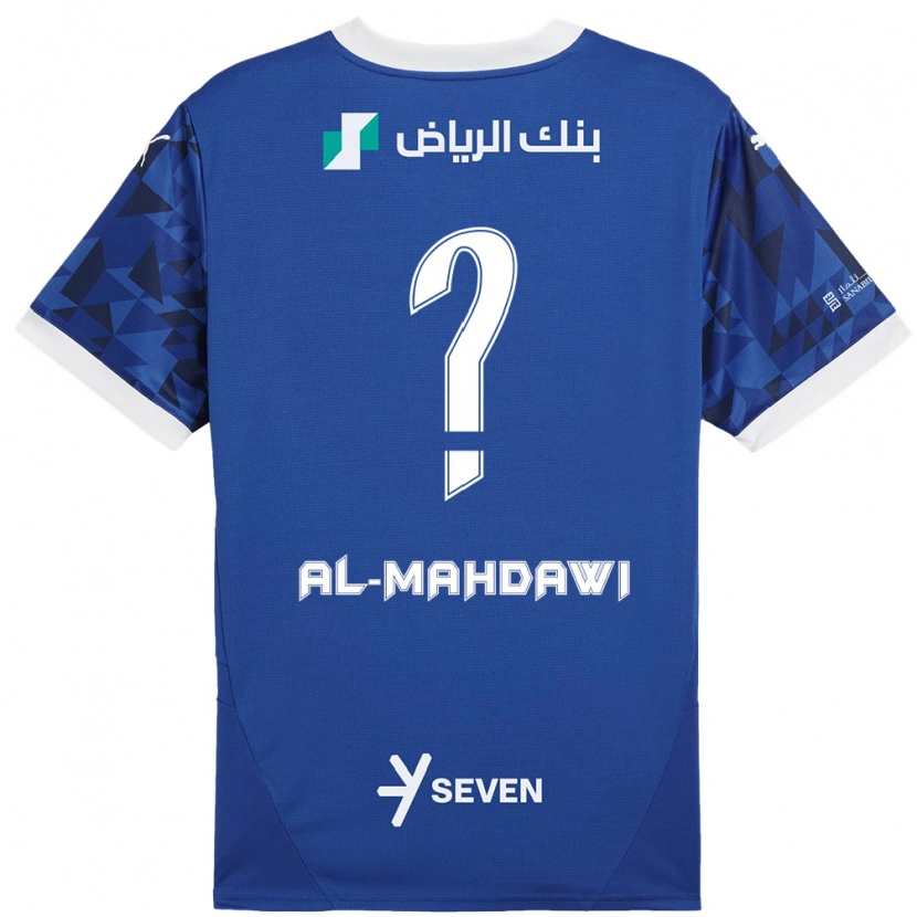 Danxen Mujer Camiseta Ali Al-Mahdawi #0 Azul Oscuro Blanco 1ª Equipación 2024/25 La Camisa