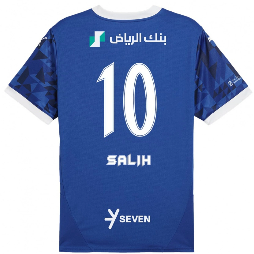 Danxen Mujer Camiseta Zakia Salih #10 Azul Oscuro Blanco 1ª Equipación 2024/25 La Camisa