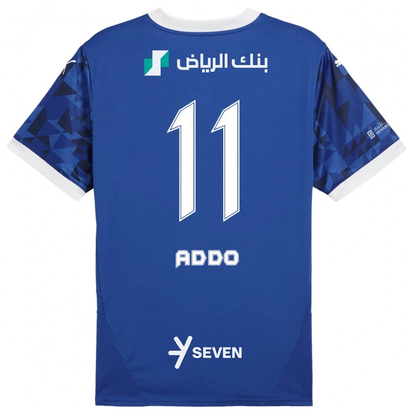 Danxen Mujer Camiseta Elizabeth Addo #11 Azul Oscuro Blanco 1ª Equipación 2024/25 La Camisa