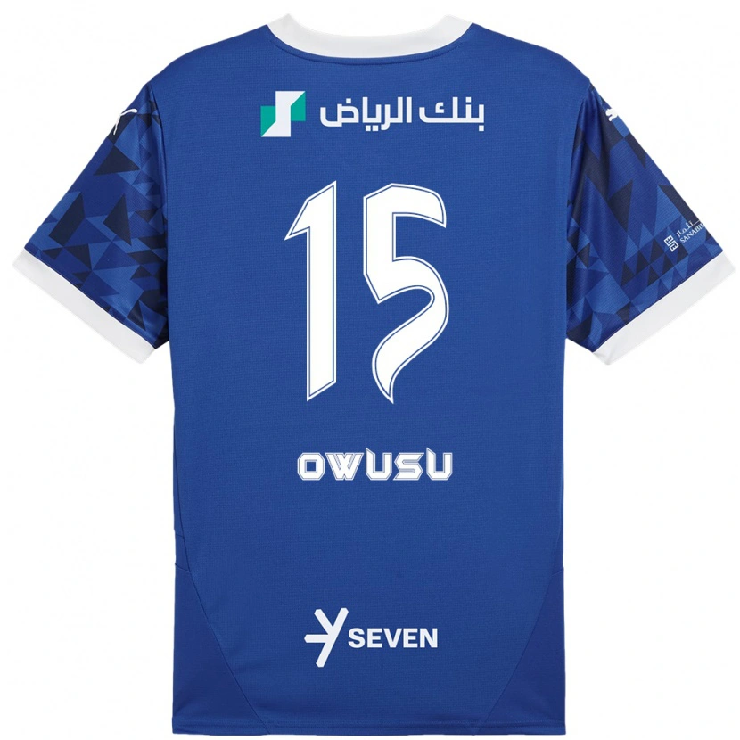 Danxen Mujer Camiseta Mavis Owusu #15 Azul Oscuro Blanco 1ª Equipación 2024/25 La Camisa