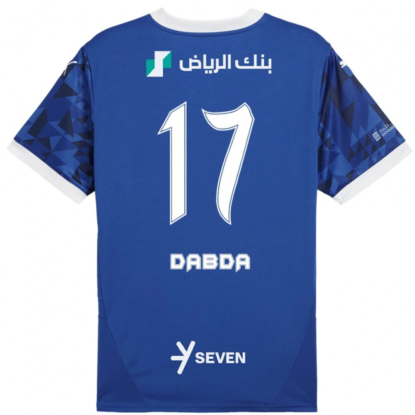 Danxen Mujer Camiseta Claudia Dabda #17 Azul Oscuro Blanco 1ª Equipación 2024/25 La Camisa