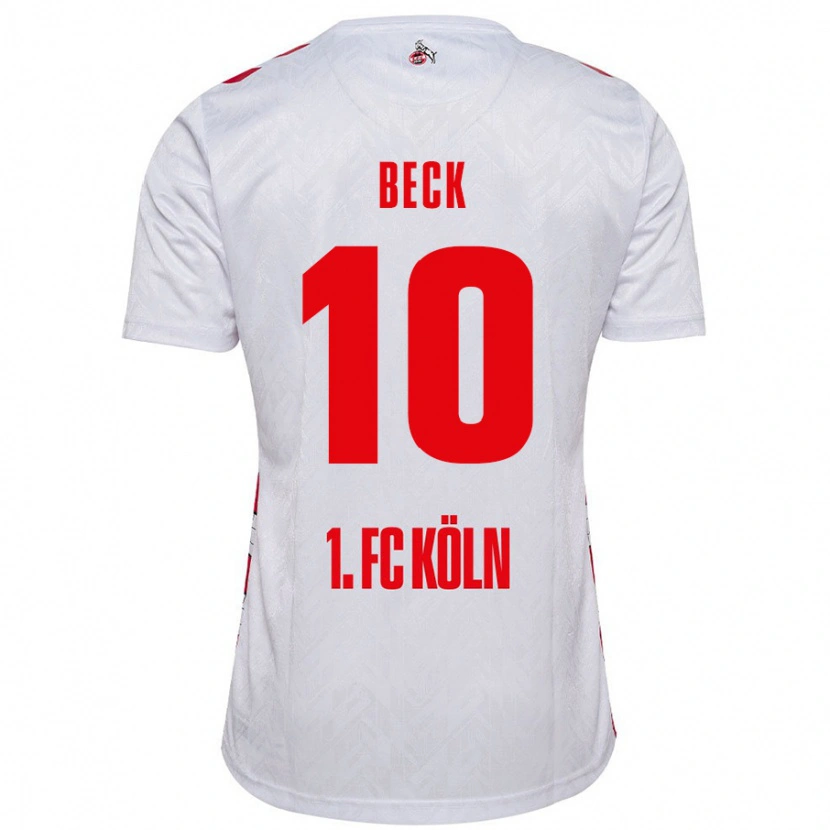 Danxen Mujer Camiseta Sharon Beck #10 Blanco Rojo 1ª Equipación 2024/25 La Camisa