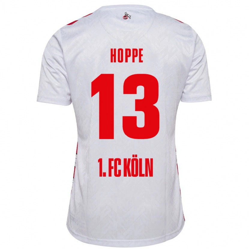 Danxen Mujer Camiseta Paula Hoppe #13 Blanco Rojo 1ª Equipación 2024/25 La Camisa