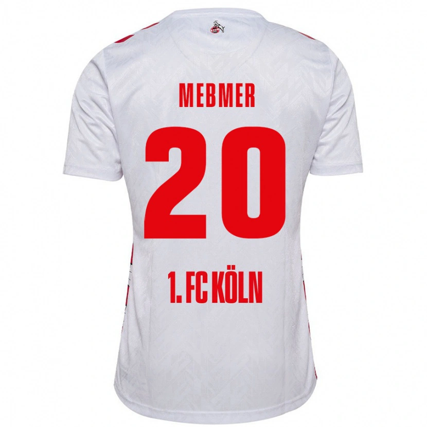 Danxen Mujer Camiseta Meike Meßmer #20 Blanco Rojo 1ª Equipación 2024/25 La Camisa