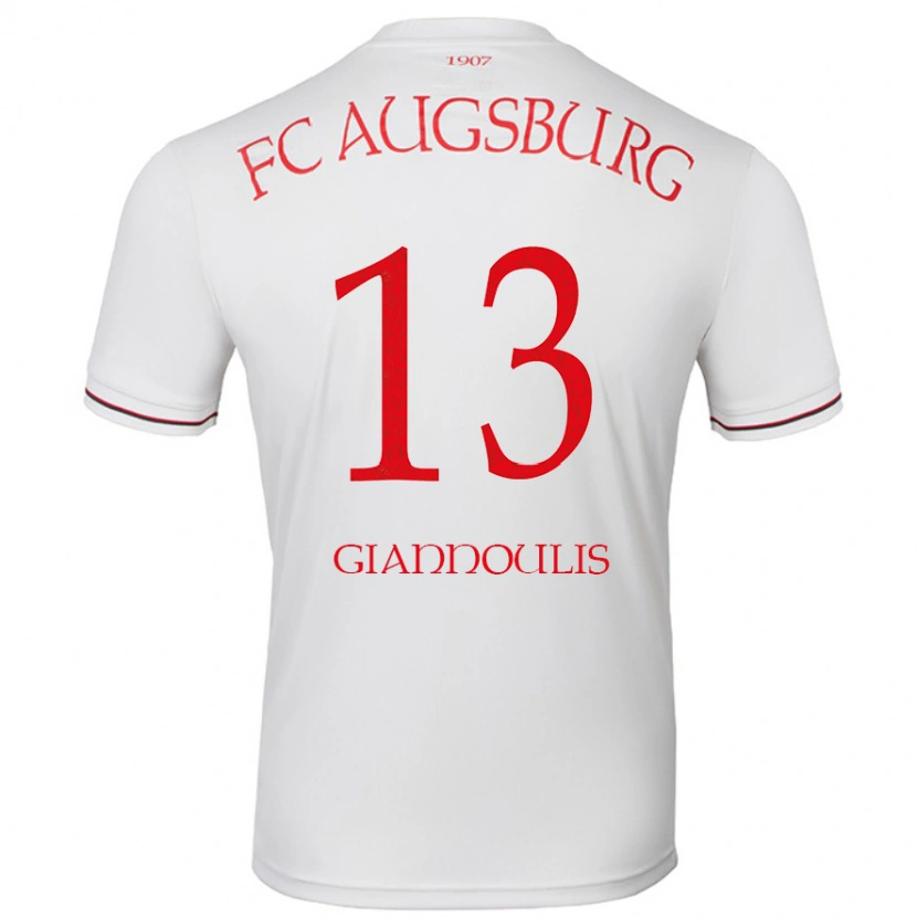 Danxen Mujer Camiseta Dimitrios Giannoulis #13 Blanco 1ª Equipación 2024/25 La Camisa