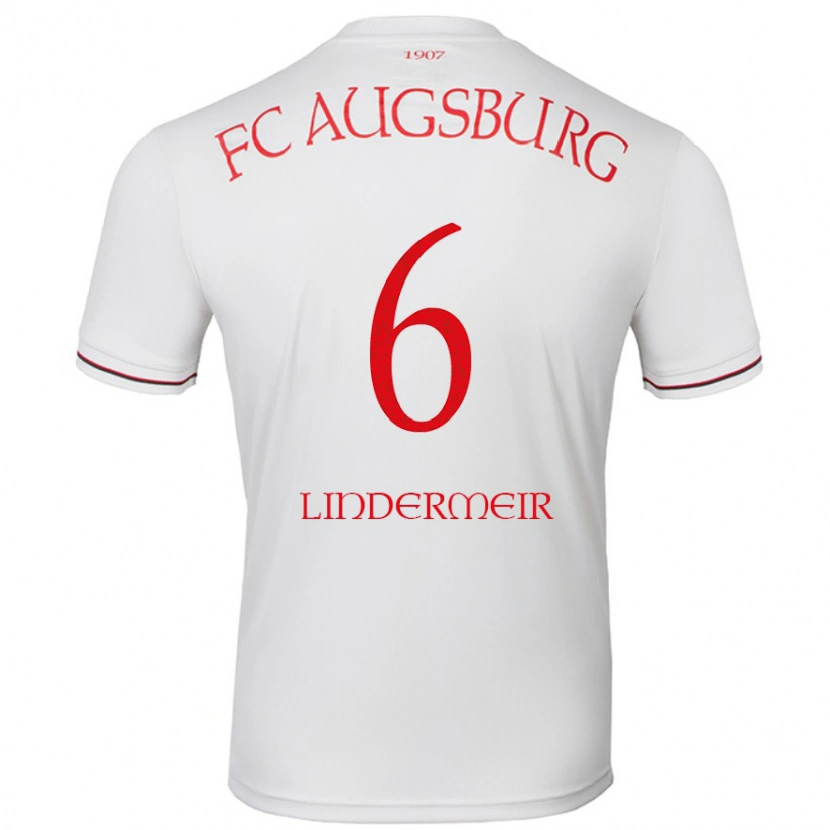 Danxen Mujer Camiseta Dominik Lindermeir #6 Blanco 1ª Equipación 2024/25 La Camisa