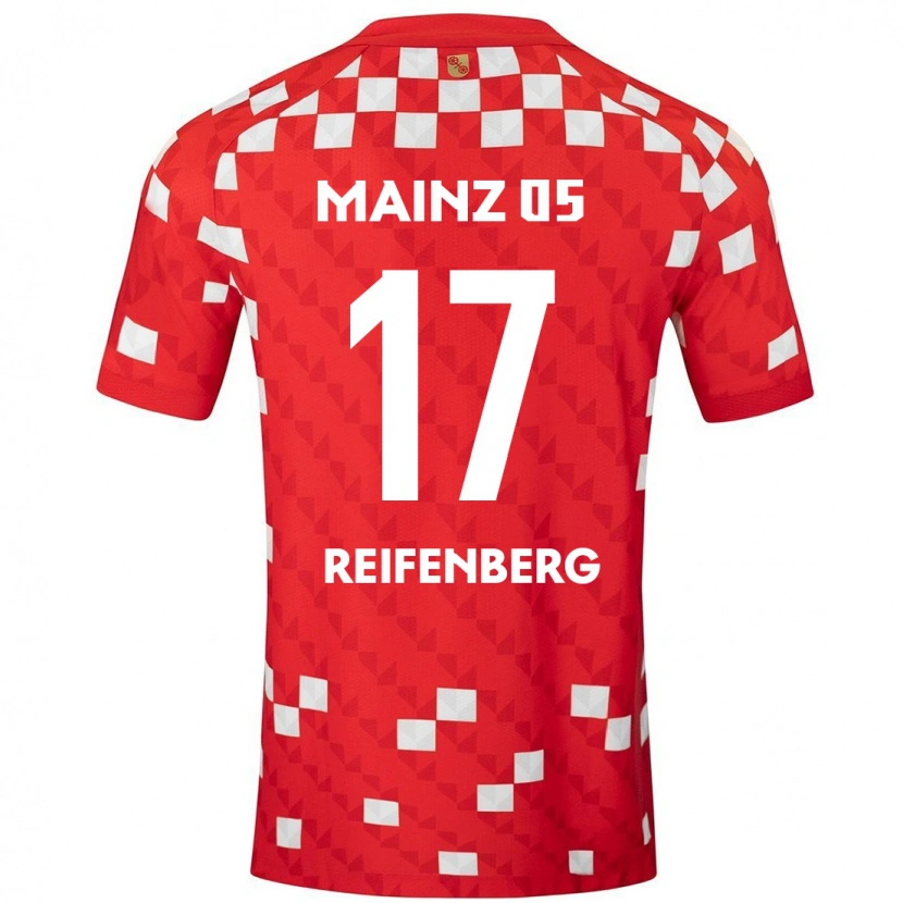 Danxen Mujer Camiseta Michelle Reifenberg #17 Blanco Rojo 1ª Equipación 2024/25 La Camisa