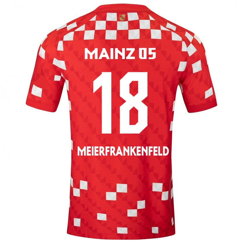 Danxen Mujer Camiseta Jana Meierfrankenfeld #18 Blanco Rojo 1ª Equipación 2024/25 La Camisa