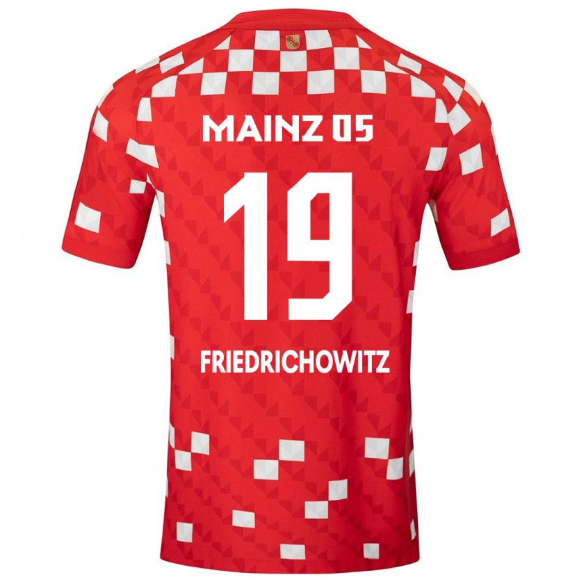 Danxen Mujer Camiseta Anna Friedrichowitz #19 Blanco Rojo 1ª Equipación 2024/25 La Camisa