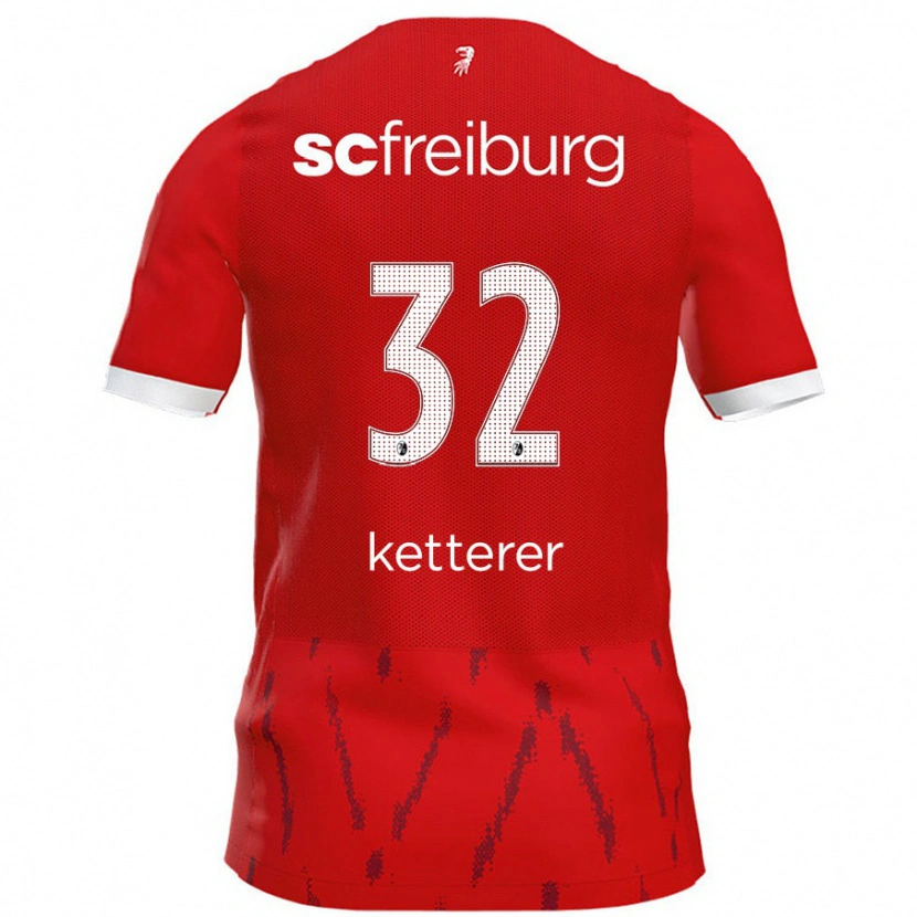 Danxen Mujer Camiseta Ashley Ketterer #32 Rojo 1ª Equipación 2024/25 La Camisa