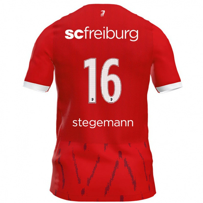 Danxen Mujer Camiseta Greta Stegemann #16 Rojo 1ª Equipación 2024/25 La Camisa