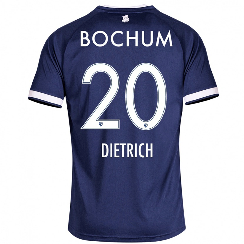 Danxen Mujer Camiseta Sam Dietrich #20 Azul Oscuro 1ª Equipación 2024/25 La Camisa