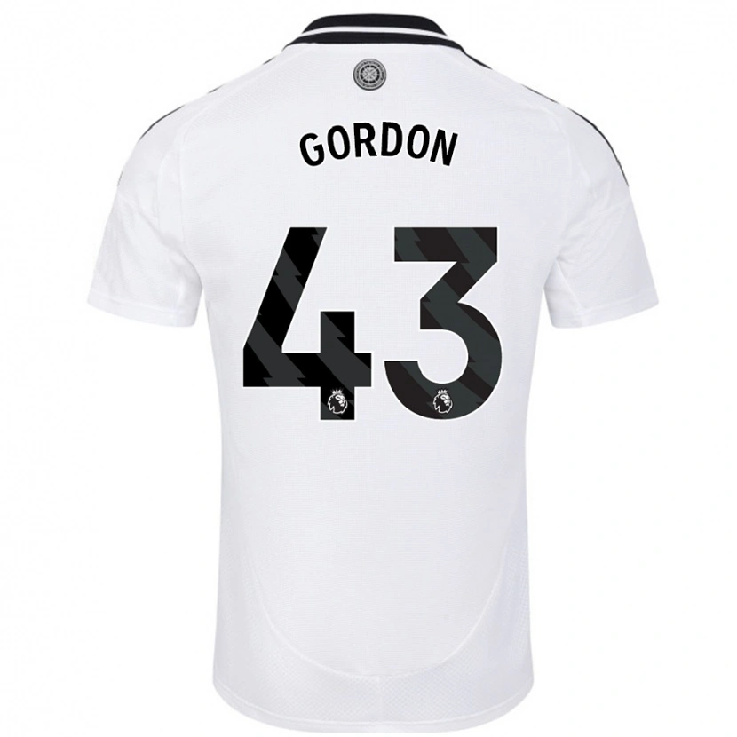 Danxen Mujer Camiseta Lemar Gordon #43 Blanco 1ª Equipación 2024/25 La Camisa