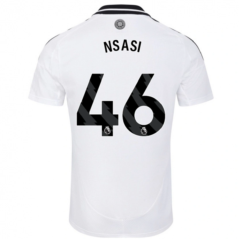 Danxen Mujer Camiseta Eddie Nsasi #46 Blanco 1ª Equipación 2024/25 La Camisa