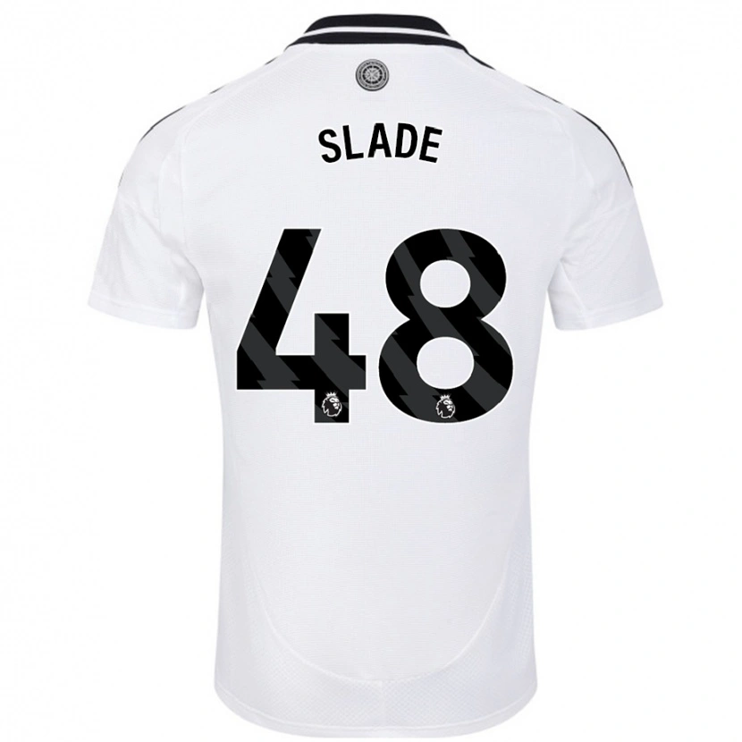 Danxen Mujer Camiseta Bradley Slade #48 Blanco 1ª Equipación 2024/25 La Camisa