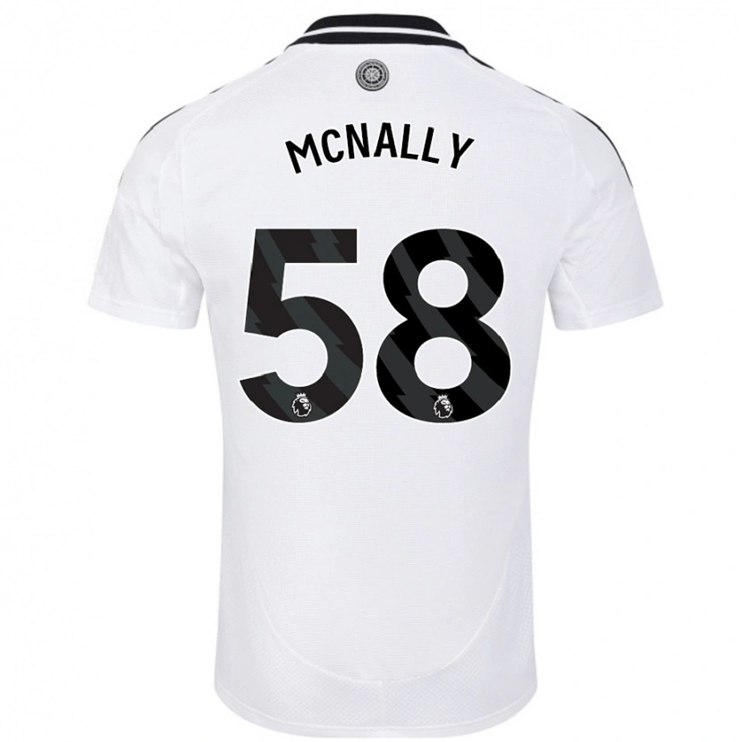 Danxen Mujer Camiseta Alfie Mcnally #58 Blanco 1ª Equipación 2024/25 La Camisa