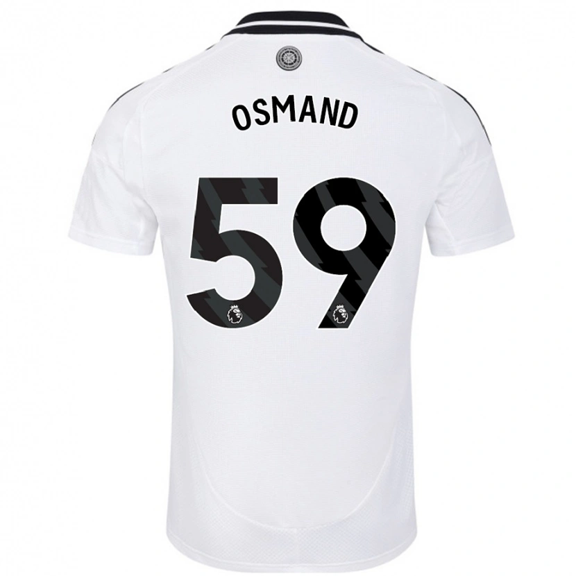 Danxen Mujer Camiseta Callum Osmand #59 Blanco 1ª Equipación 2024/25 La Camisa