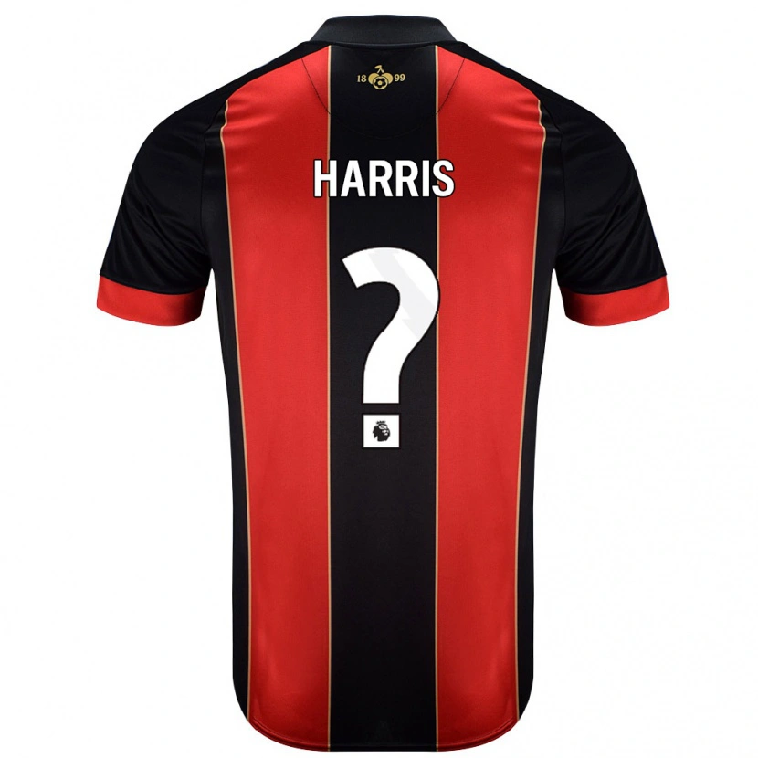 Danxen Mujer Camiseta Archie Harris #0 Rojo Negro 1ª Equipación 2024/25 La Camisa