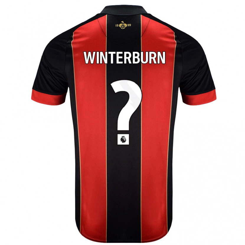 Danxen Mujer Camiseta Ben Winterburn #0 Rojo Negro 1ª Equipación 2024/25 La Camisa