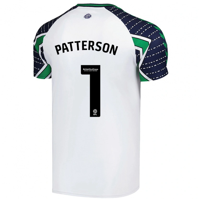 Danxen Mujer Camiseta Anthony Patterson #1 Blanco 2ª Equipación 2024/25 La Camisa