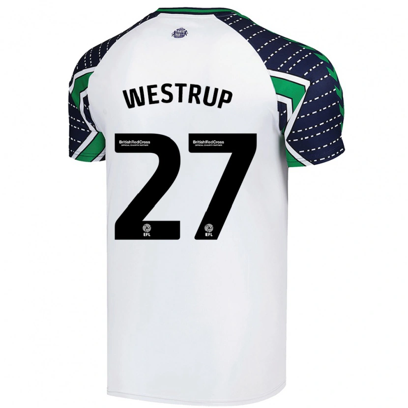 Danxen Mujer Camiseta Brianna Westrup #27 Blanco 2ª Equipación 2024/25 La Camisa