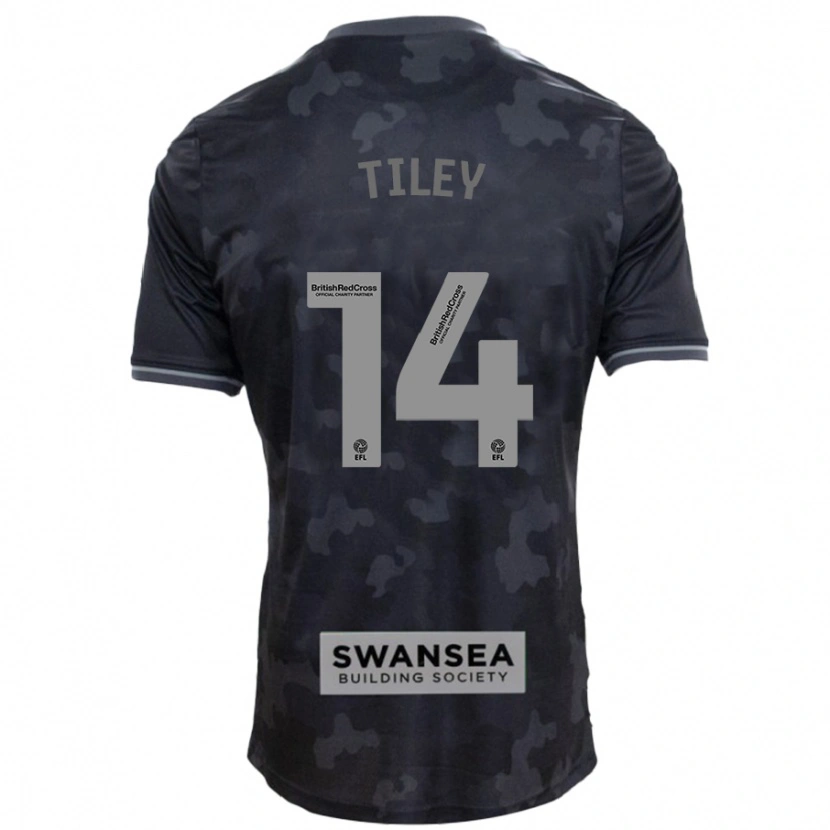 Danxen Mujer Camiseta Chloe Tiley #14 Negro 2ª Equipación 2024/25 La Camisa