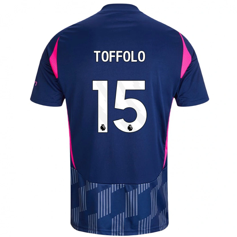 Danxen Mujer Camiseta Harry Toffolo #15 Azul Real Rosa 2ª Equipación 2024/25 La Camisa