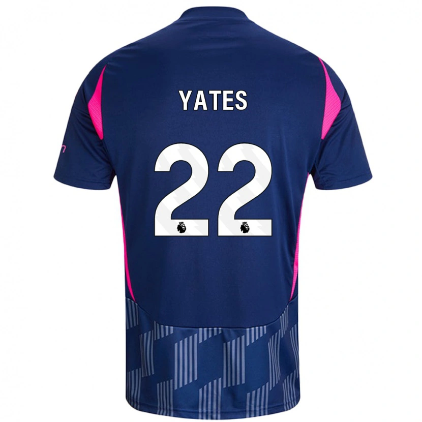 Danxen Mujer Camiseta Ryan Yates #22 Azul Real Rosa 2ª Equipación 2024/25 La Camisa